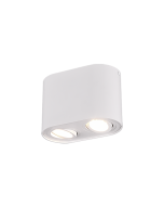 Cookie Διπλό Σποτ με Ντουί GU10 σε Λευκό Χρώμα Trio Lighting 612900231