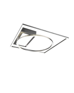 Πλαφονιέρα Μεταλλική Οροφής Νίκελ Ματ LED 33w 2700-6500K Trio Lighting Downey 620510307