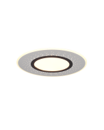 Verus Μοντέρνα Μεταλλική Πλαφονιέρα Οροφής με Ενσωματωμένο LED σε Ασημί χρώμα 50cm Trio Lighting 626910307