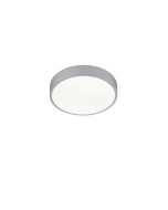 Μοντέρνα Πλαστική Πλαφονιέρα Οροφής με Ενσωματωμένο LED σε Γκρι χρώμα 31cm Trio Lighting 627413087