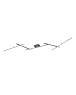 Arvin Μοντέρνα Μεταλλική Πλαφονιέρα Οροφής με Ενσωματωμένο LED σε Μαύρο χρώμα Trio Lighting 628410532
