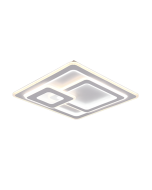Mita Μοντέρνα Μεταλλική Πλαφονιέρα Οροφής με Ενσωματωμένο LED σε Λευκό χρώμα 51cm Trio Lighting 629219331