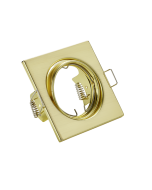 Jura Τετράγωνο Μεταλλικό Πλαίσιο για Σποτ GU10 σε Χρυσό χρώμα 7x7cm Trio Lighting 650000108