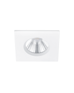 Zagros Τετράγωνο Μεταλλικό Χωνευτό Σποτ με Ενσωματωμένο LED και Θερμό Λευκό Φως σε Λευκό χρώμα 5x5cm Trio Lighting 650610131