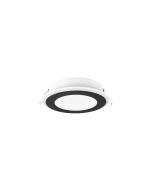 Aura Στρογγυλό Πλαστικό Χωνευτό Σποτ με Ενσωματωμένο LED και Θερμό Λευκό Φως σε Μαύρο χρώμα 14.8x14.8cm Trio Lighting 652410132