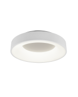 Girona Μοντέρνα Μεταλλική Πλαφονιέρα Οροφής με Ενσωματωμένο LED σε Λευκό χρώμα 45cm Trio Lighting 671210131