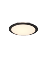 Umberto Κλασική Μεταλλική Πλαφονιέρα Οροφής με Ενσωματωμένο LED σε Μαύρο χρώμα 29cm Trio Lighting 680310132