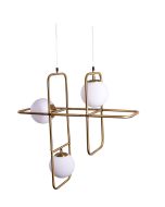 SE 133-3PS ATHEN PENDANT LAMP BRUSHED BRASS 1A4 HOMELIGHTING 77-3593