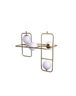 SE 133-4PS ATHEN PENDANT LAMP BRUSHED BRASS 1B4 HOMELIGHTING 77-3594