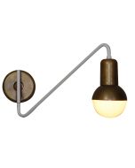 HL-3523-1 CHRISTOPHER OLD BRONZE & WHITE WALL LAMP HOMELIGHTING 77-3793