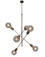 HL-3524-6 ERIC OLD BRONZE & WHITE PENDANT HOMELIGHTING 77-3803