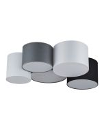 SE21-WGBB-100 COZY WHITE,GREY,BROWN & BLACK SHADES Γ1 HOMELIGHTING 77-8231