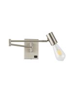 SE21-NM-52 ADEPT NICKEL MATT WALL LAMP Β3 HOMELIGHTING 77-8280