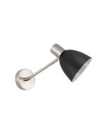 SE21-NM-22-MS2 ADEPT WALL LAMP Nickel Matt Wall lamp Black Shade+ HOMELIGHTING 77-8332