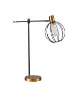 SE21-GM-36-GR2 ADEPT TABLE LAMP Gold Matt and Black Metal Table Lamp Black Metal Grid+ HOMELIGHTING 77-8340