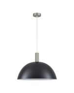 SE21-NM-4-MS50 ADEPT TUBE Nickel Matt Pendant Black Metal Shade+ HOMELIGHTING 77-8410