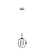 SE21-NM-4-GR2 ADEPT TUBE Nickel Matt Pendant Black Metal Grid+ HOMELIGHTING 77-8442