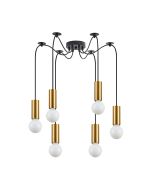 SE21-GM-4-BL6 ADEPT TUBE Gold Matt Pendant+ HOMELIGHTING 77-8568