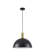 SE21-GM-4-MS40 ADEPT TUBE Gold Matt Pendant Black Metal Shade+ HOMELIGHTING 77-8588