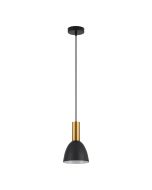 SE21-GM-4-MS2 ADEPT TUBE Gold Matt Pendant Black Metal Shade+ HOMELIGHTING 77-8638