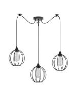 SE21-BL-B10-BL3-GR2 ADEPT PENDANT Black Metal Grid Pendant+ HOMELIGHTING 77-8755