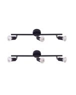 SE 140-B3 (x2) Saba Packet Black adjustable spotlight+ HOMELIGHTING 77-8842