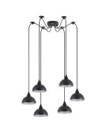 SE21-BL-B10-BL6-MS3 ADEPT PENDANT Black Metal Shade+ HOMELIGHTING 77-9057