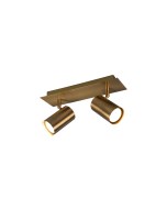 Marley Διπλό Σποτ με Ντουί GU10 σε Χρυσό Χρώμα Trio Lighting 802400204