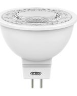  Λαμπτήρας Led Σποτ MR16 5W Λευκό Σώμα 36° 12V  2700K 370lm  Θερμό Λευκό Enjoy EL816370 