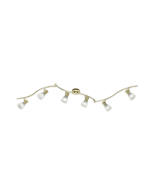 Levisto Σποτ με 6 Φώτα και Ντουί E14 σε Χρυσό Χρώμα Trio Lighting 871010608