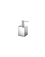 Dispenser Αντλία Σαπουνιού 500ml Επιτραπέζιο 7x7x15,5 cm Brass Chrome Sanco Metallic Bathroom Set 90352-A03