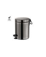 Χαρτοδοχείο 5lt  Χρώμα Brushed Gun Metal Chrome Soft Closιng Sanco Waste Bins 90680-AB23