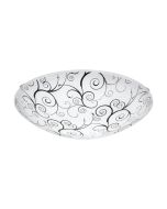 Πλαφονιέρα Οροφής 31,5xH12,5cm Led 3000K 370lm Γυαλί Μαύρο-Λευκό Eglo Margitta 96117