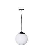 HANG LIGHT PMM Φ250 PMM OPAL ΜΑΥΡΟ ΚΑΛΩΔΙΟ ΡΟΖΕΤΑ ACA AC.18250KOPB