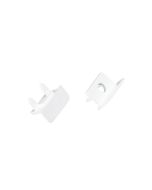 SET OF WHITE PLASTIC END CAPS FOR P139N, 2 PCS WITH HOLE ACA EP139N