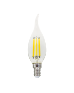 LED FILAMENT E14 C35 WITH TIP 6W 2700K 230V AC 760LM RA80 ACA FLAM6WWTIP