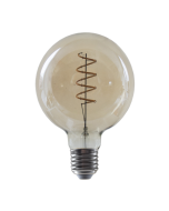 LED FILAMENT E27 DIM G95 AMBER SPIRAL 4W 1800K 230V AC 270LM RA80 ACA PALA954WWSDIMAM