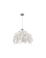 Μοντέρνο Κρεμαστό Φωτιστικό Μονόφωτο Καμπάνα με Ντουί E27 σε Λευκό Χρώμα Trio Lighting R10461901