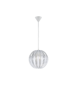 Pumkin Μοντέρνο Κρεμαστό Φωτιστικό Μονόφωτο με Ντουί E27 σε Λευκό Χρώμα Trio Lighting R30473001
