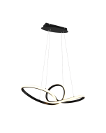 Sansa Μοντέρνο Κρεμαστό Φωτιστικό με Ενσωματωμένο LED σε Μαύρο Χρώμα Trio Lighting R32751132