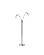 Μοντέρνο Φωτιστικό Δαπέδου Υ125xΜ55cm 2xE14 σε Nickel Matt Trio Lighting Antibes R40172007