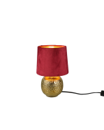 Sophia Πορτατίφ με Κόκκινο Καπέλο και Χρυσή Βάση Χρυσό/Κόκκινο Trio Lighting R50821010