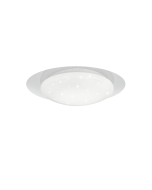 Frodo Κλασική Μεταλλική Πλαφονιέρα Οροφής με Ενσωματωμένο LED σε Λευκό χρώμα 35cm Trio Lighting R62063500