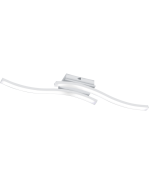 Route Μοντέρνα Μεταλλική Πλαφονιέρα Οροφής με Ενσωματωμένο LED σε Λευκό χρώμα 56cm Ματ Trio Lighting R62472131