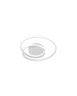 Zibal Μοντέρνα Μεταλλική Πλαφονιέρα Οροφής με Ενσωματωμένο LED σε Λευκό χρώμα 39cm Trio Lighting R62911131