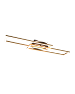 Πλαφονιέρα Οροφής Μεταλλική Brass Matt 90cm LED 30w 2700-6000K 4500lm Remote Control Trio Lighting Twister R67183108