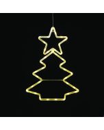 "PLASTIC XMAS TREE" 36 LED ΛΑΜΠΑΚΙΑ WW ΜΠΑΤ. (3ΧΑΑ)/USB, IP20, 32*0.5*44.5 ACA X04361306