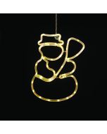 "PLASTIC SNOWMAN" 44 LED ΛΑΜΠΑΚΙΑ WW ΜΠΑΤ. (3ΧΑΑ)/USB, IP20, 24.4*0.7*35.7 ACA X04441304