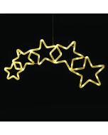 "PLASTIC 5 STARS" 47 LED ΛΑΜΠΑΚΙΑ WW ΜΠΑΤ. (3ΧΑΑ)/USB, IP20, 54*0.5*25 ACA X04471332