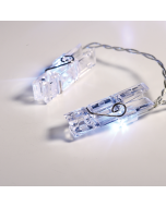 "PLASTIC CLIPS" 20LED ΛΑΜΠΑΚ ΣΕΙΡΑ ΜΠΑΤΑΡ.(3xAA)&ΧΡΟΝΟΔΙΑΚ (6ΟΝ/18OFF) ΨΥΧΡΟ ΛΕΥΚΟ IP20 285+30cm  ACA X062021332